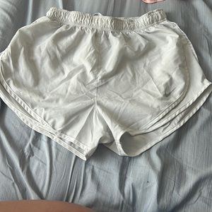 White Nike shorts